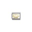 Nomination NOMINATION COMPOSABLE CLASSIC ZODIAC STAINLESS STEEL AND 18K GOLD DIAMOND-CUT LIBRA 030167/07
