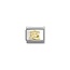 Nomination NOMINATION COMPOSABLE CLASSIC ZODIAC STAINLESS STEEL AND 18K GOLD DIAMOND-CUT VIRGO 030167/06