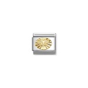 NOMINATION COMPOSABLE CLASSIC ZODIAC STAINLESS STEEL AND 18K GOLD DIAMOND-CUT LEO 030167/05