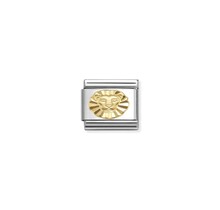 NOMINATION COMPOSABLE CLASSIC ZODIAC STAINLESS STEEL AND 18K GOLD DIAMOND-CUT LEO 030167/05