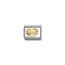 Nomination NOMINATION COMPOSABLE CLASSIC ZODIAC STAINLESS STEEL AND 18K GOLD DIAMOND-CUT LEO 030167/05