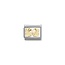 Nomination NOMINATION COMPOSABLE CLASSIC ZODIAC STAINLESS STEEL AND 18K GOLD DIAMOND-CUT GEMINI 030167/03