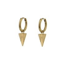 Go Dutch Label Triangle Hoop Oorbellen E0897-2