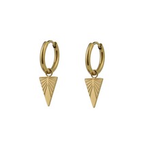 Go Dutch Label Triangle Hoop Oorbellen E0897-2