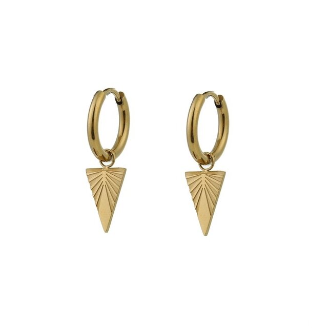 Go Dutch Label Triangle Hoop Oorbellen E0897-2