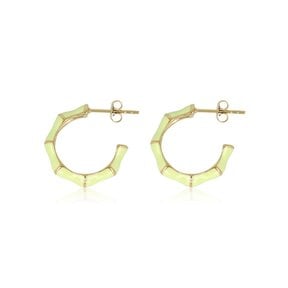 Stralende Gouden Oorsteker met Groene Epoxy