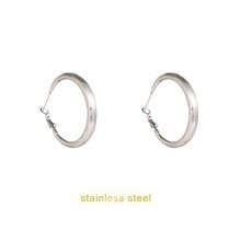 Matt Fine Hollow Hoop - 42mm - RH E66344-1