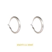 Matt Fine Hollow Hoop - 42mm - RH E66344-1