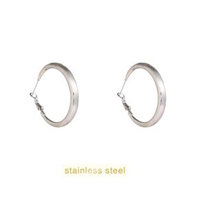 Matt Fine Hollow Hoop - 42mm - RH E66344-1