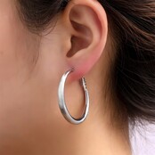 Matt Fine Hollow Hoop - 42mm - RH E66344-1