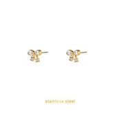 Sparkle Bow Stud Oorbellen E56166-2