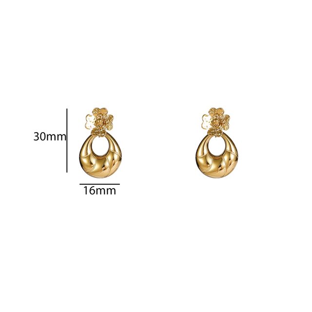 Flower Dangle Oorbellen E56256-2