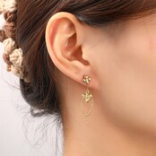 Bee Dangle Oorbellen E56368-2