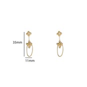 Bee Dangle Oorbellen E56368-2