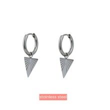 Go Dutch Label Triangle Hoop Oorbellen E0897-1