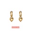 Go Dutch Label Heart Hoop Oorbellen E1799-2