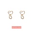 Day & Eve E3298-2 Big double dot hearts - 14k