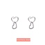 Day & Eve E3298-1 Big double dot hearts - RH