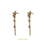 Day & Eve Long Stone Dangle - 14K + Brown E66255-4