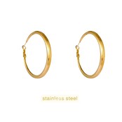 Matt Fine Hollow Hoop - 42mm - 14K E66344-2