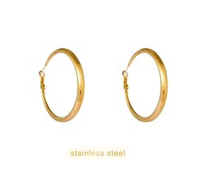Matt Fine Hollow Hoop - 42mm - 14K E66344-2