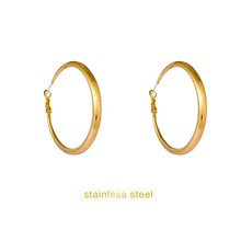 Matt Fine Hollow Hoop - 42mm - 14K E66344-2