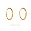 Day & Eve Matt Fine Hollow Hoop - 42mm - 14K E66344-2