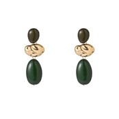 Big Stone Dangle - 14K + Green E65115-4