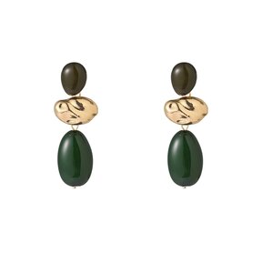 Big Stone Dangle - 14K + Green E65115-4