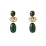 Day & Eve Big Stone Dangle - 14K + Green E65115-4