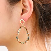 Fine Drop Dangle - 14K + Champagne E65056-3