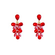 Short Butterfly Dangle - 14K + Dark Red E65046-2