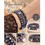 Biba Biba Crystal Armbandenset Donkerpaars – 3-Delig Elastisch