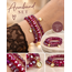 Biba Biba Crystal Armbandenset Burgundy Rood – 3-Delig Elastisch