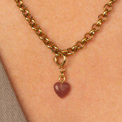Edelstenen Hartjesbedel • Berry Quartz