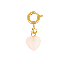 Edelstenen Hartjesbedel • Rose Quartz