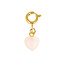 My Bendel Edelstenen Hartjesbedel • Rose Quartz