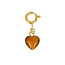 My Bendel Edelstenen Hartjesbedel • Tiger Eye