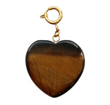 Edelstenen Hart Bedel • 25 mm • Tiger Eye