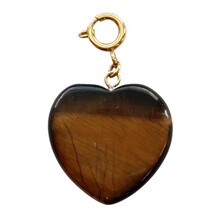 Edelstenen Hart Bedel • 25 mm • Tiger Eye