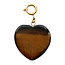 My Bendel Edelstenen Hart Bedel • 25 mm • Tiger Eye