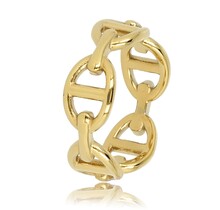 Gouden ring met schakels - Stijlvol en modern sieraad