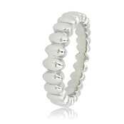 Zilveren ring met ovaaltjes - subtiele elegante details