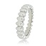My Bendel Zilveren ring met ovaaltjes - subtiele elegante details