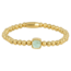 My Bendel Gouden Amazonite Edelstenen Damesarmband Elastisch