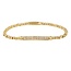 My Bendel Gouden Armband met Zirkonia Bedel - Elegant & Stijlvol