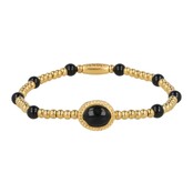 Gouden Armband met Onyx kralen - Stijlvol & Beschermend