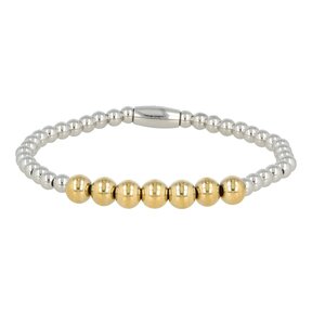 Bicolor armband van stainless steel - My Bendel