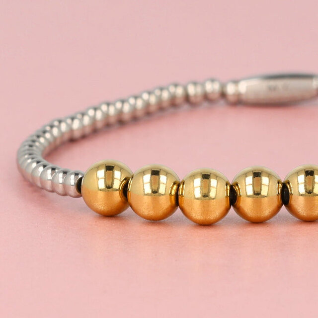 Bicolor armband van stainless steel - My Bendel
