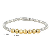 Bicolor armband van stainless steel - My Bendel